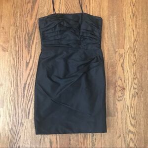 100% Silk Marissa Baratelli LBD ruched slip dress